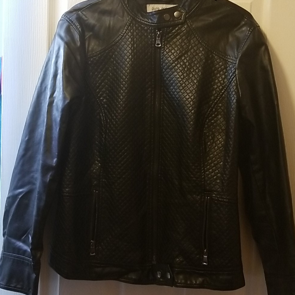 Faux leather jacket